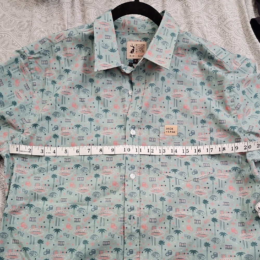Las Vegas Print Short Sleeve Shirt - Picture 5 of 8